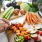 a person cutting vegetables